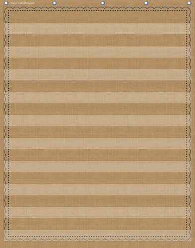 Burlap 10 Pocket Chart (34" x 44")