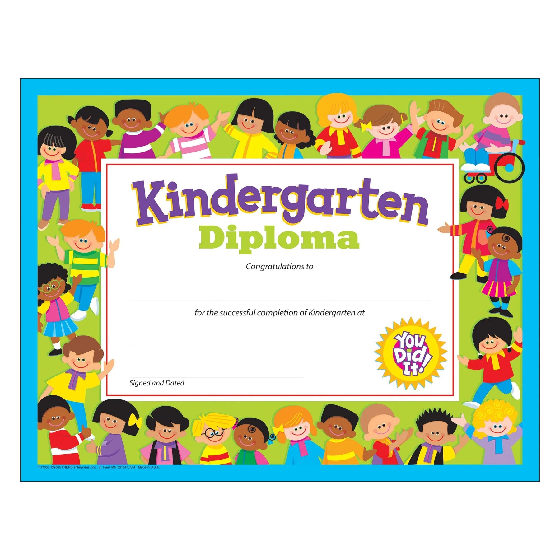 Kindergarten Diploma C&D