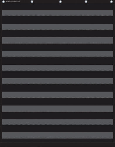 Black 10 Pocket Chart (34" x 44")