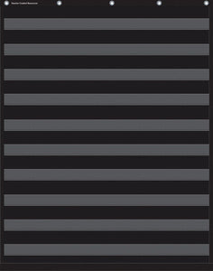 Black 10 Pocket Chart (34" x 44")