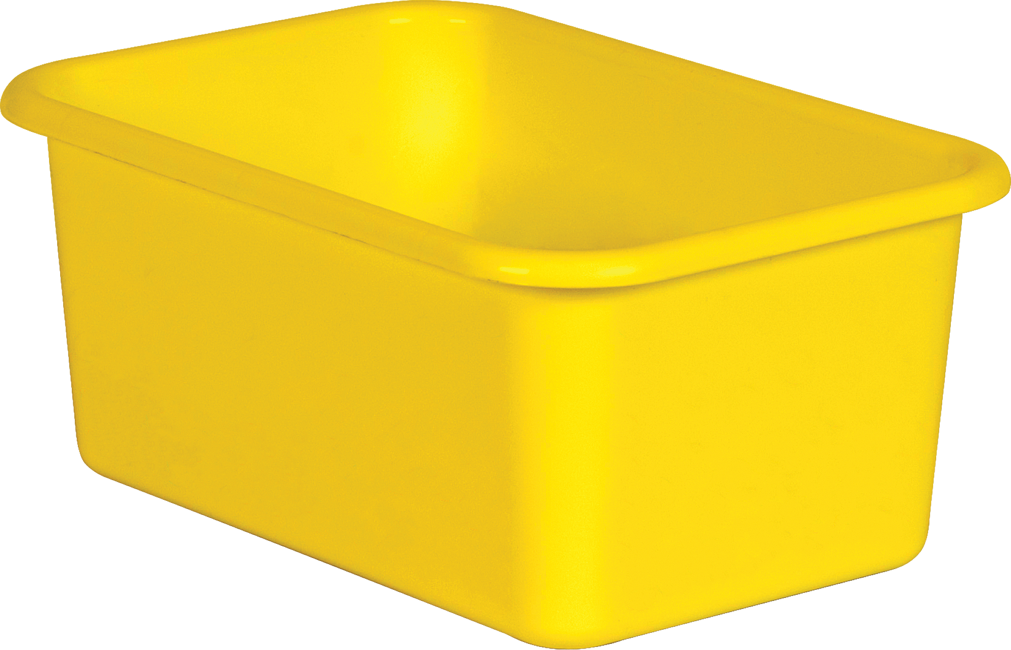 Yellow Small Plastic Storage Bin