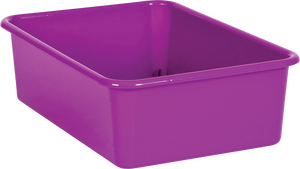 Purple Large Plastic Storage Bin