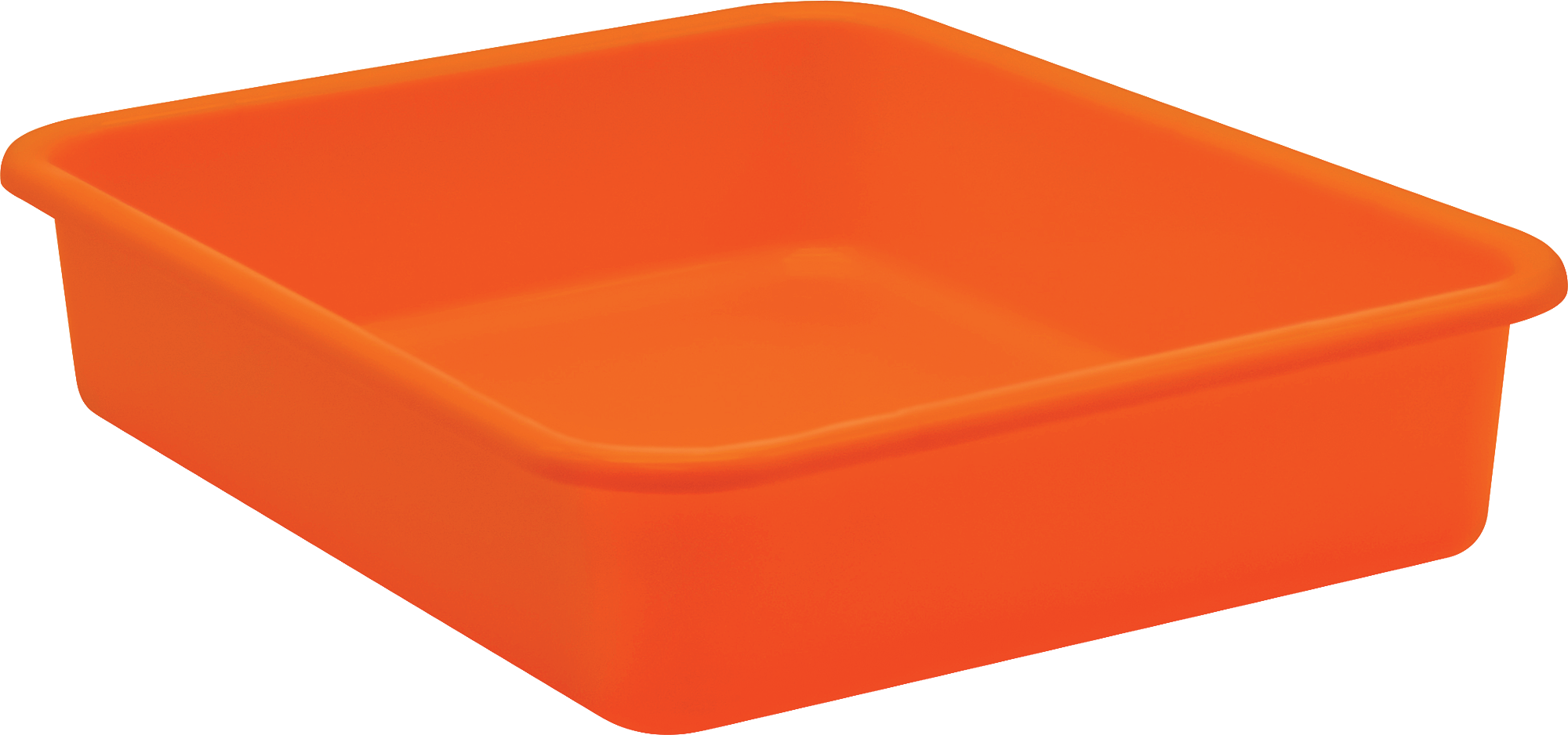 Orange Large Plastic Letter Tray