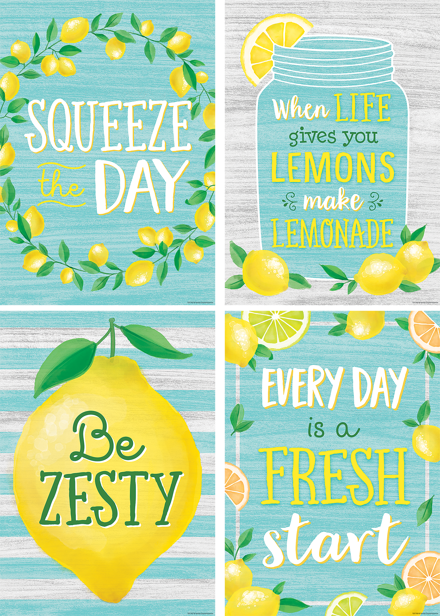 Lemon Zest Poster Set (4)