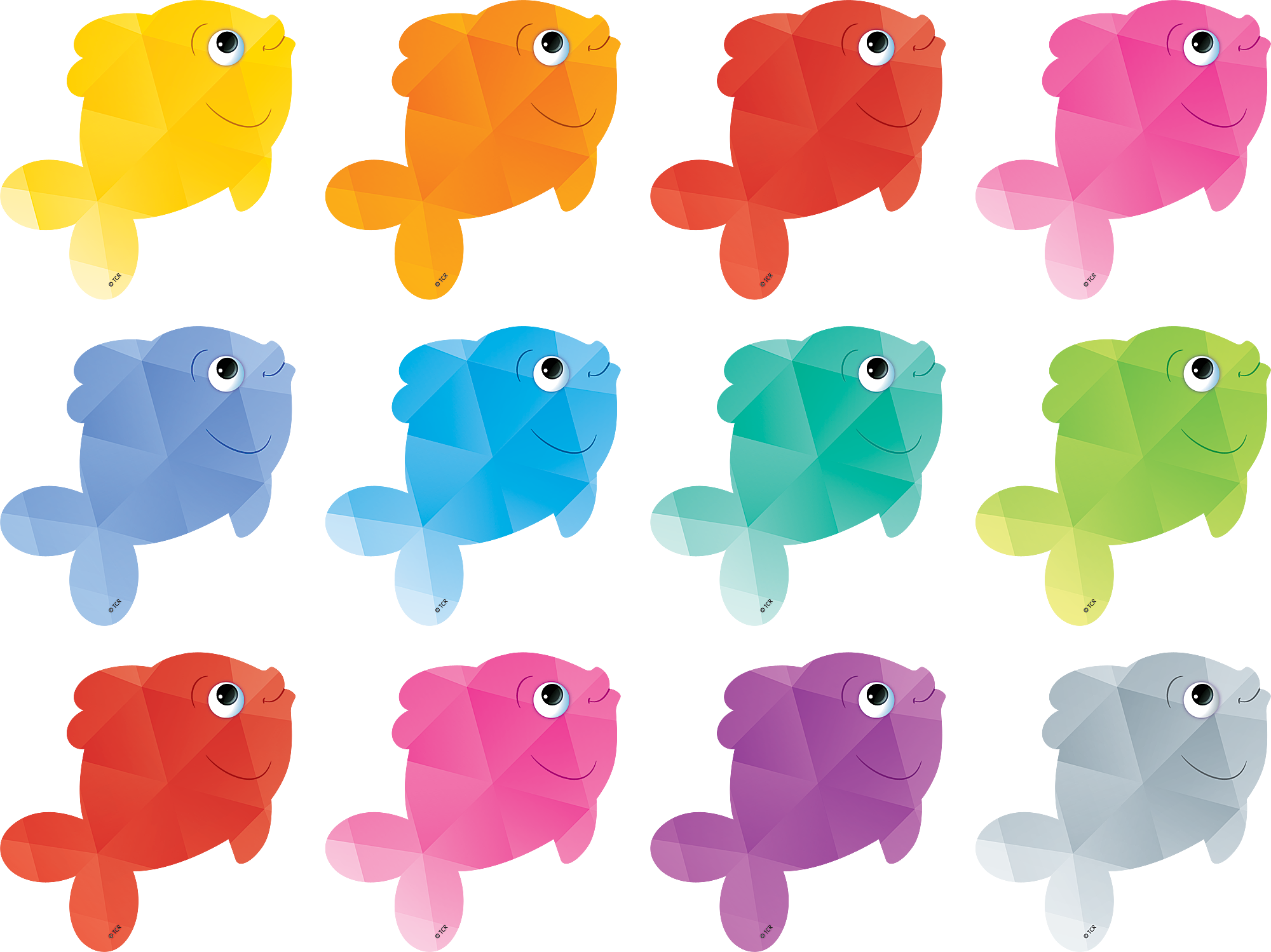 Colorful Fish Mini Accents