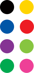 Colorful Circles Mini Stickers