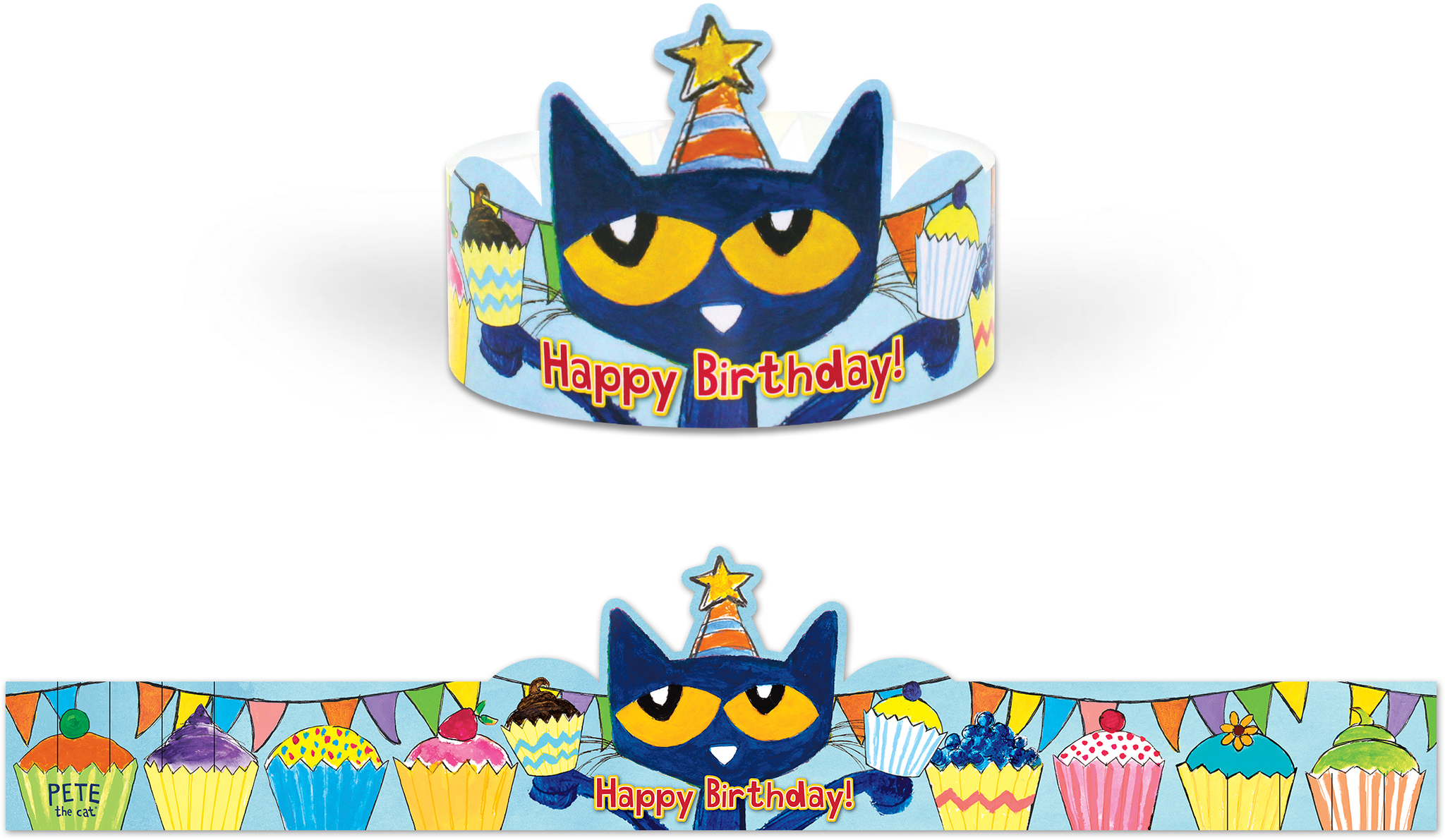 Pete the Cat® Happy Birthday Crowns