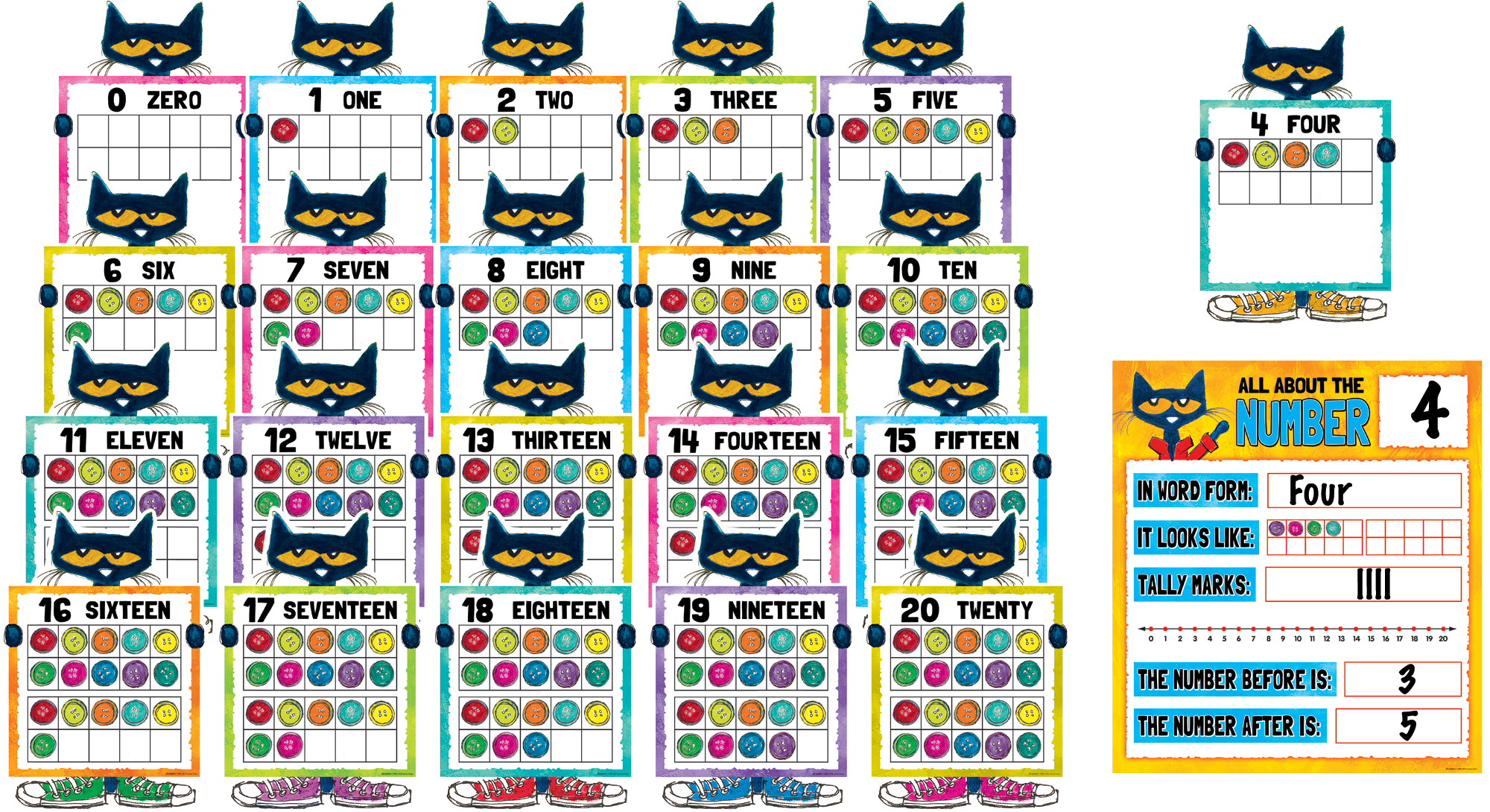 Great for counting, number recognition, addition, subtraction, and much more!