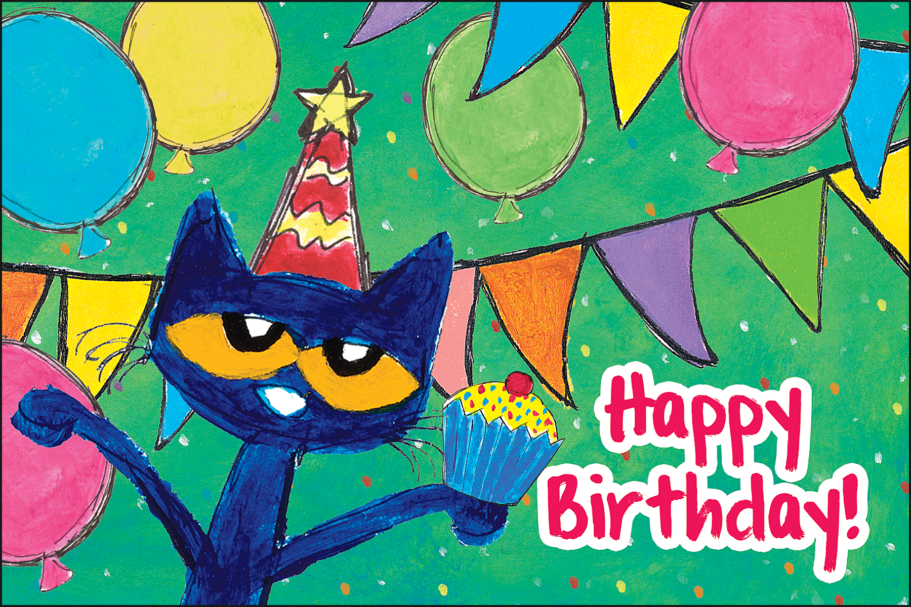 Pete the Cat® Happy Birthday Postcards