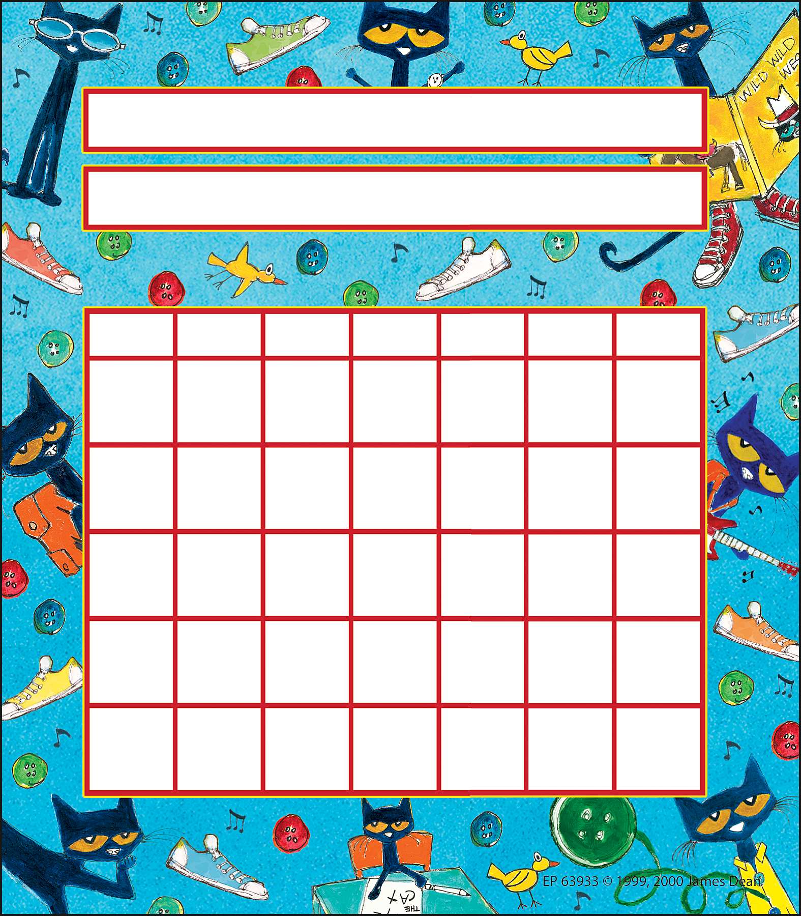 Pete the Cat® Incentive Charts