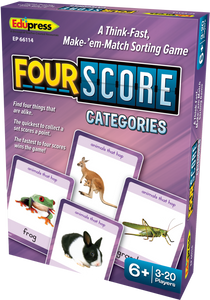 Players can practice categorization with this edition of Four Score.