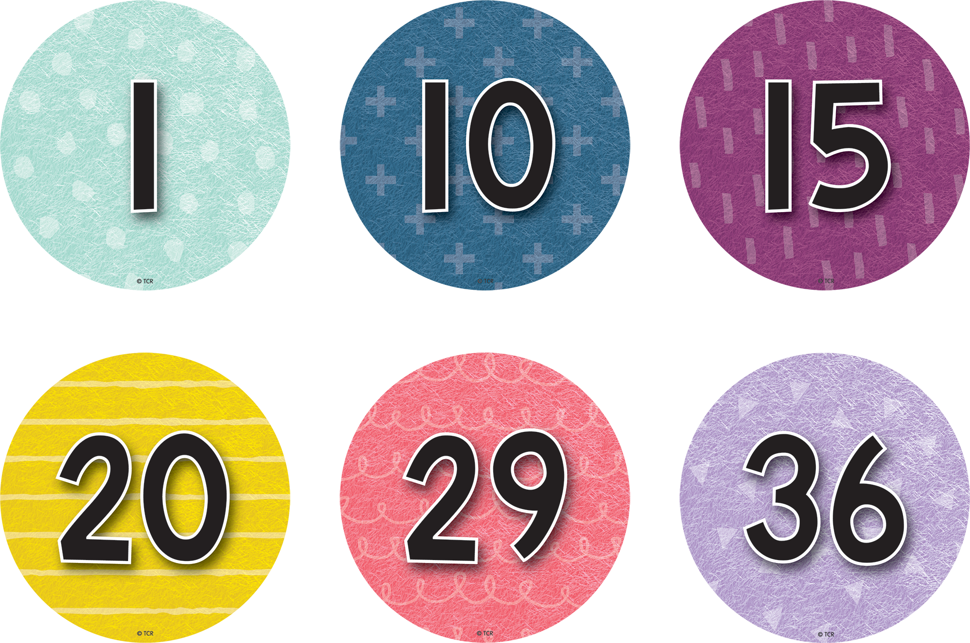 The floor markers attach firmly to vinyl, wood, smooth tile, gym floors, or other smooth surfaces. The write-on/wipe-off surface is perfect for writing student names or numbers.