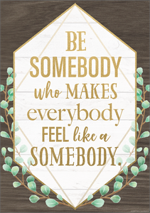 Be Somebody Who Makes Everybody Feel Like a Somebody Positive Poster