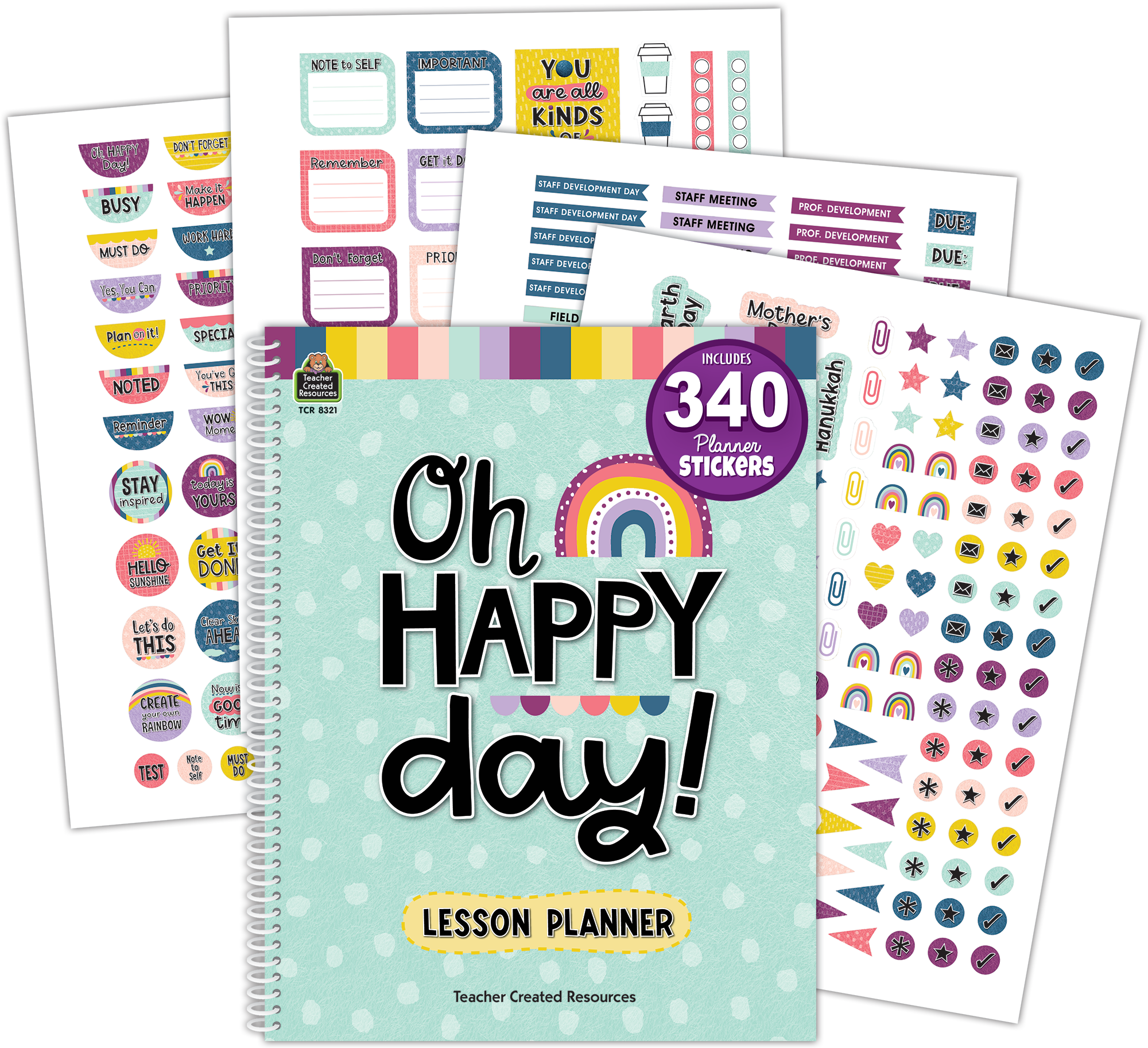 Includes 340 planner stickers