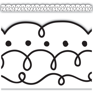 Squiggles and Dots Die-Cut Border Trim