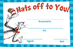 Dr Seuss Hats Off to You Award