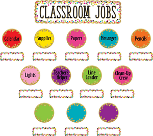 Confetti Classroom Jobs Mini Bulletin Board