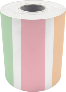 Pastel Pop Stripes Straight Rolled Border Trim
