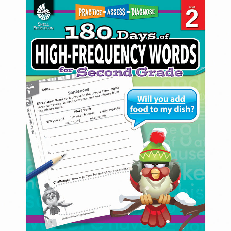 180 Days of High-Frequency Words, Grade 2