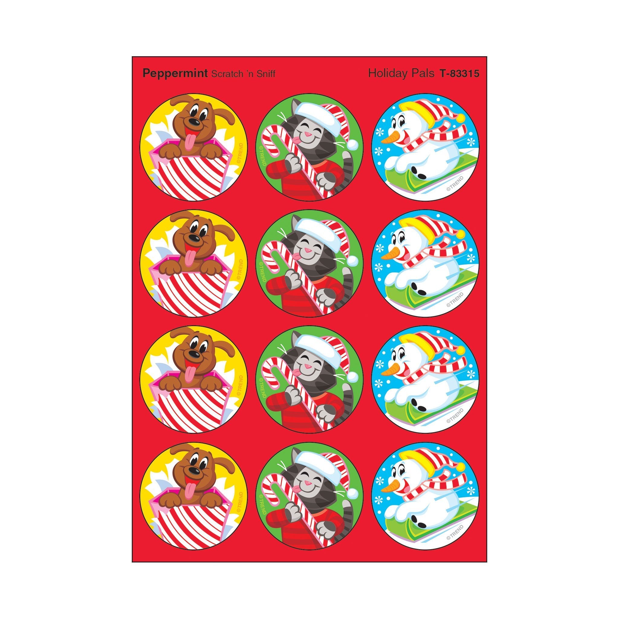 Holiday Pals/Peppermint Stinky Stickers®
